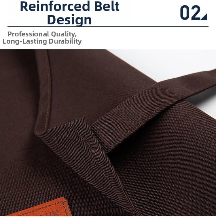 Kitchen Apron Waterproof with Pockets, Oil Proof Adjustable - Image 3