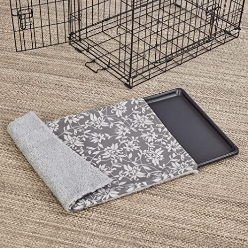 MidWest Homes for Pets Quiet Time Reversible Crate Pan Cover 30' Gray by MidWestHomesForPets