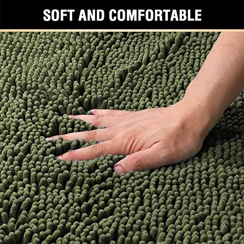 H.VERSAILTEX 20x32 Inch Loden Bath Mat Soft Shaggy Bathroom Rugs Non-Slip - Image 4