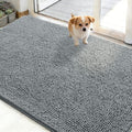 OLANLY Dog Door Mat for Muddy Paws 48x30, Super Absorbent Chenille Mud Mat by OLANLY