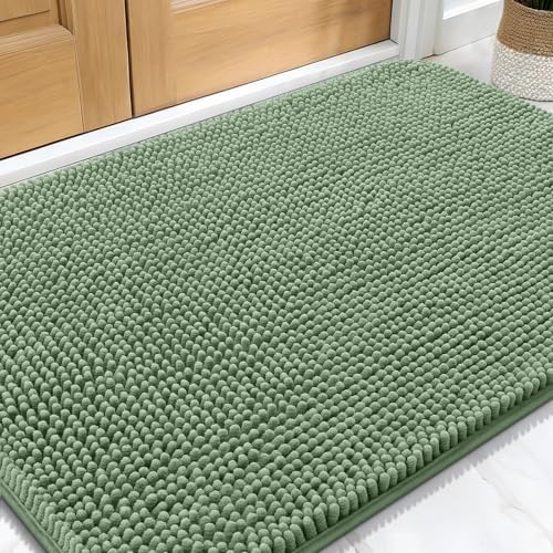 OLANLY Dog Door Mat for Muddy Paws 30x20, Super Absorbent Chenille Mud Mat by OLANLY