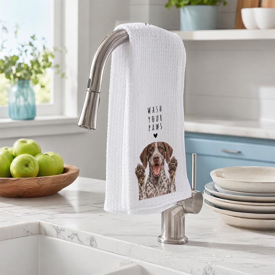 GSP Kitchen Towel, Hand Towel, German Shorthaired Pointer Gifts - Image 2