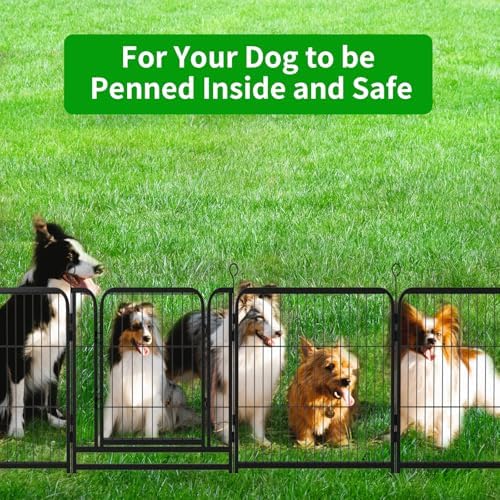 Kfvigoho Puppy Playpen 8 Panels Small Dog Fence Outdoor Indoor Use 24" - Image 6