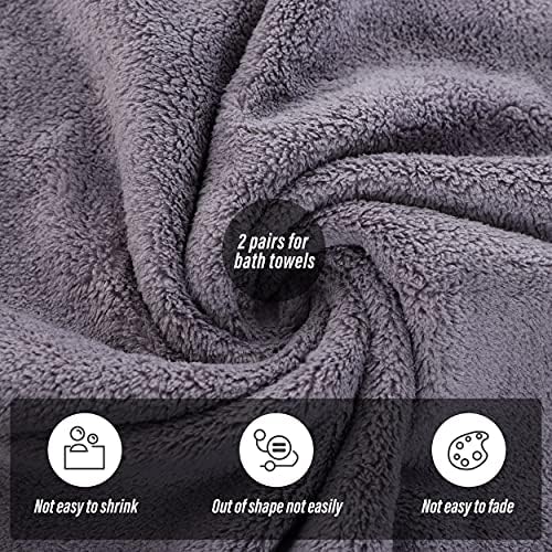 MOONQUEEN 2 Pack Premium Bath Towel Set - Image 4