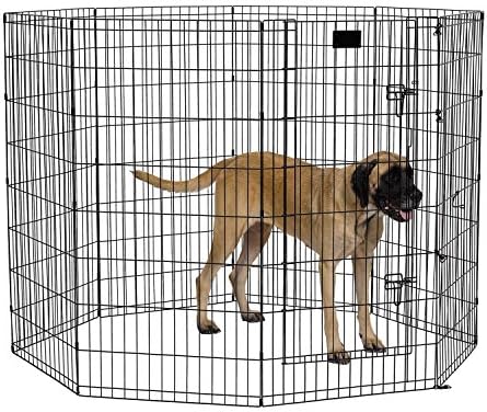 MidWest 48-Inch Exercise Pen, Single Door, 16 Sq Ft Play Area by MidWestHomesForPets