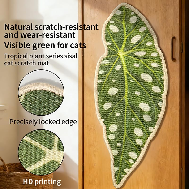 Sisal Botanical Leaf Cat Wall Scratcher - Image 4