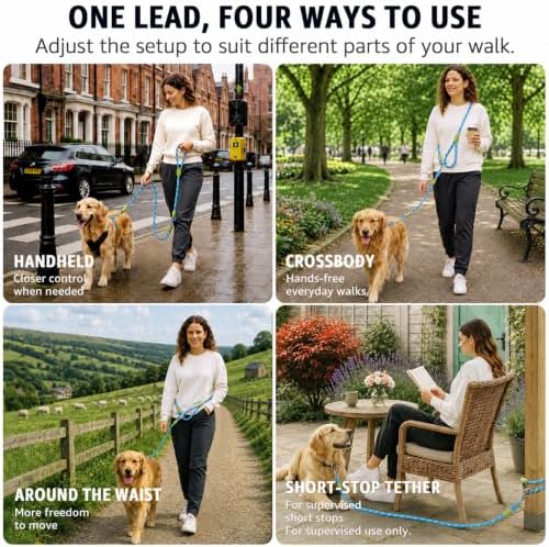 Hands Free Dog Leash Crossbody Dog Running Leash Handsfree Pet Rope - Image 3