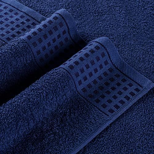 GLAMBURG 100% Cotton 2 Pack Oversized Bath Towel Set 28x55 Inches, Ultra Soft - Image 2