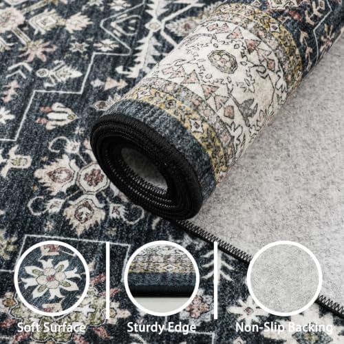 Floral Entryway Runner Rug 2x4 for Kitchen Bathroom - Image 7