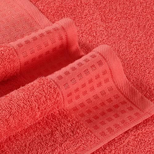 GLAMBURG 100% Cotton 2 Pack Oversized Bath Towel Set 28x55 Inches, Ultra Soft - Image 2