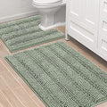 H.VERSAILTEX Bathroom Rugs Bath Rug Set 2 Piece Bathroom Contour Rug Toilet Mat by HVERSAILTEX
