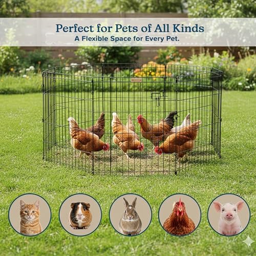 Pet Trex 24" Exercise Playpen for Dogs Eight 24" x 24" High Panels - Image 6