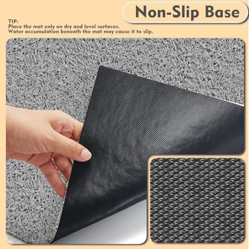 Jumbo Cat Litter Mat Catcher 35"x24" | Ultra-Absorbent Litter Box Rug - Image 5