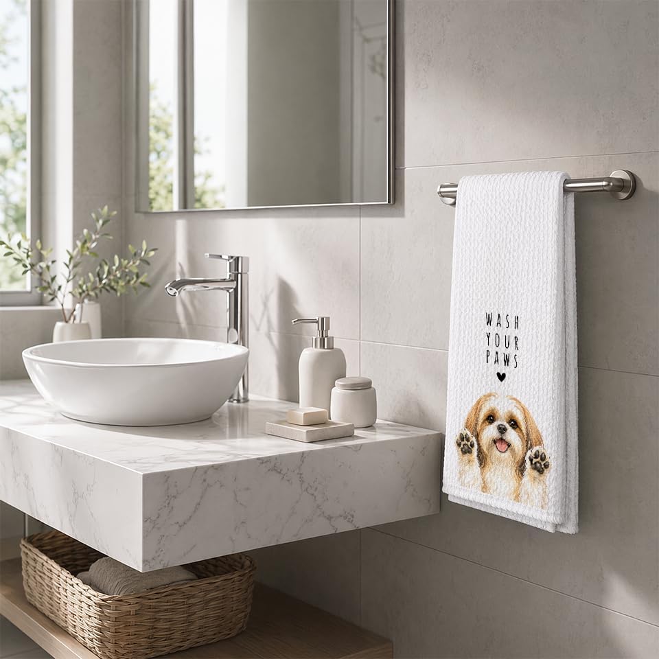 Shih Tzu Dog Kitchen Towel, Hand Towel, Shih Tzu Gifts - Image 4