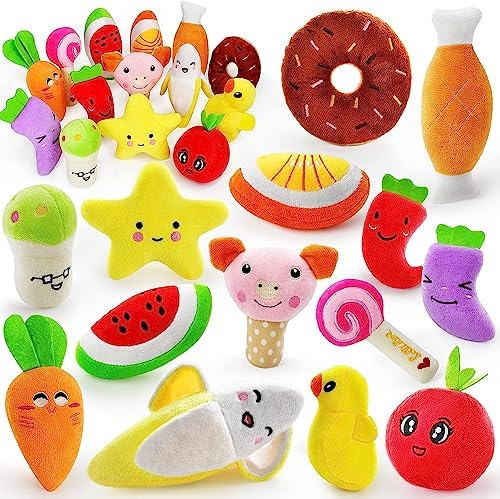 LEGEND SANDY Dog Squeaky Toys, Plush Small Dog Toys by LEGENDSANDY