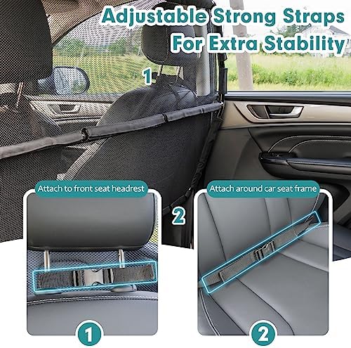 Dog Car Barrier Escape-Proof, Durable Back Seat Car Gate Trunk Barrier - Image 6