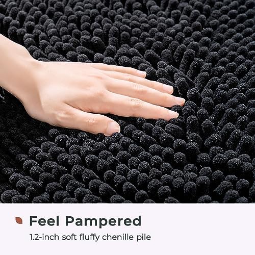 FRESHMINT Bath Mat 32’x20’, High Pile Chenille, Soft Absorbent Microfiber Rug - Image 3