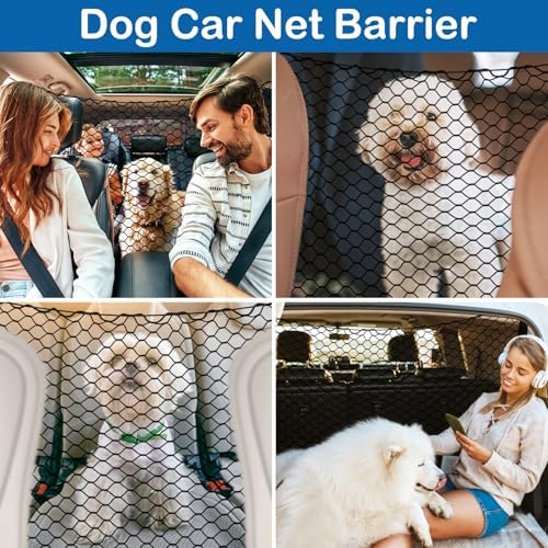 Dog Car Barrier Net Pet Car Divider Back Seat Barrier Net - Image 5