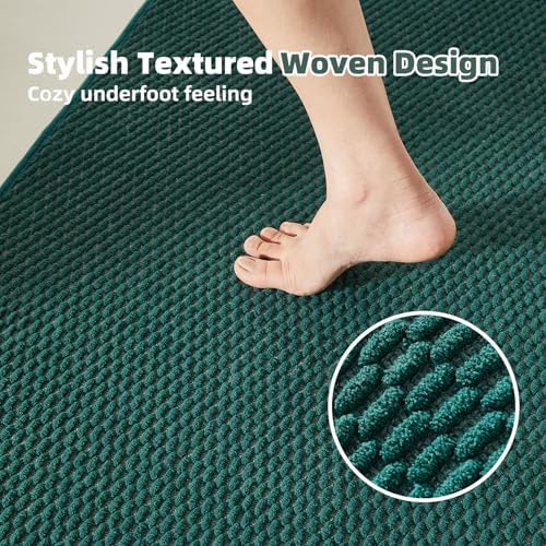 TYUU Bathroom Runner Rug, Long Bath Mat Washable Thin Quick Dry Low Pile - Image 3