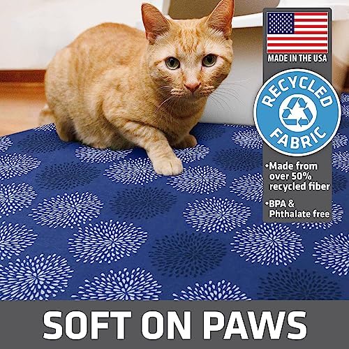 Drymate Cat Litter Box Mat, Litter Trapping Mat, Dark Blue, 29x36 XL - Image 4