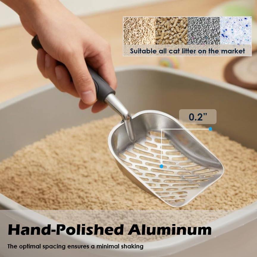 Heavy-Duty Metal Cat Litter Scoop - Image 6