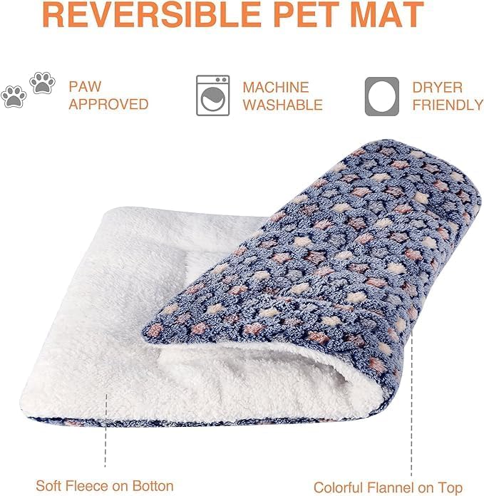 Mora Pets Dog Bed Crate Pad Ultra Soft Pet Mat Star Print 2 Pack 22 Inch - Image 3