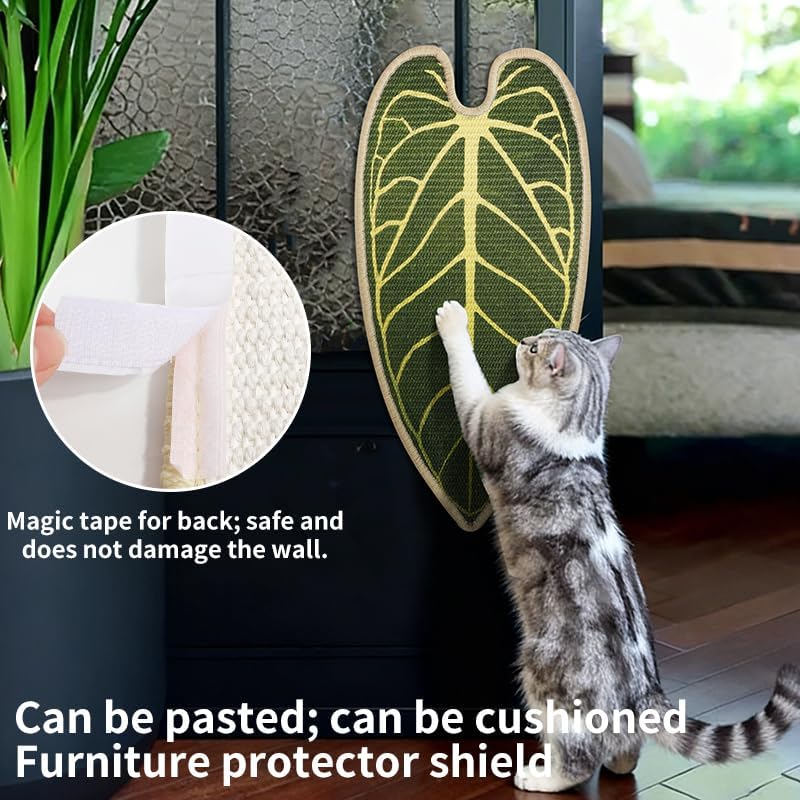 Sisal Botanical Leaf Cat Wall Scratcher - Image 3