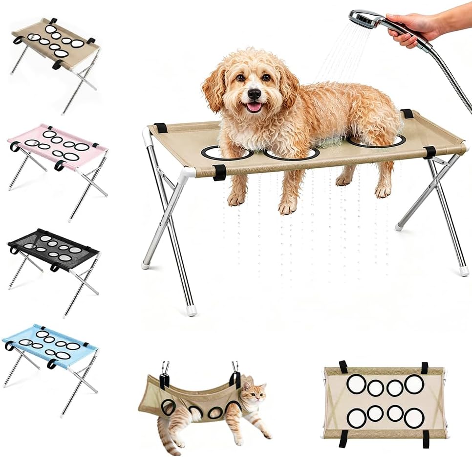 Foldable, Adjustable Grooming Bed by Unknown