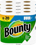 Bounty Select-A-Size Paper Towels, 8 Double Plus Rolls = 20 Regular Rolls by Bounty
