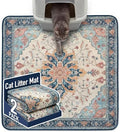 Hompet Cat Litter Mat 2 Pack, 36x36 Large Machine Washable Trapping Mats by Hompet