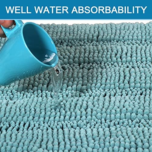 H.VERSAILTEX Extra Thick Chenille Striped Pattern Bath Rugs - Image 5