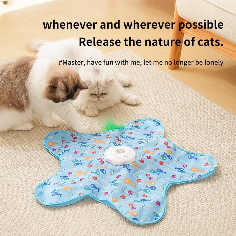 Rechargeable Automatic Cat Toy, 3-Mode Touch-Activated Interactive Toy - Image 2