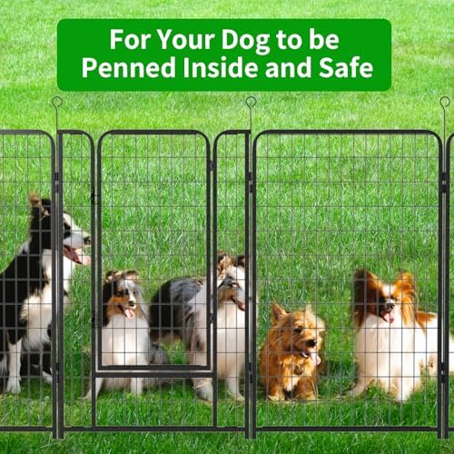 Kfvigoho Dog Playpen Outdoor Extra Wide 32 Panels Heavy Duty Dog Fence 50" - Image 5