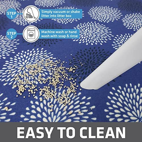 Drymate Cat Litter Box Mat, Litter Trapping Mat, Dark Blue, 29x36 XL - Image 5