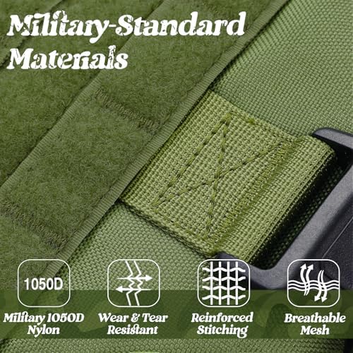 rabbitgoo Tactical Dog Harness X-Large, Heavy Duty Military No Pull Vest - Image 5