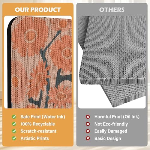 2 Pack Cat Wall Scratcher, Art Cat Scratching Board - Image 6