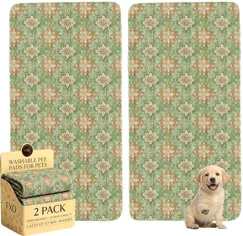 Washable Pee Pads for Dogs, Great Urine Absorbent Reusable Puppy Training Pads by Peepads
