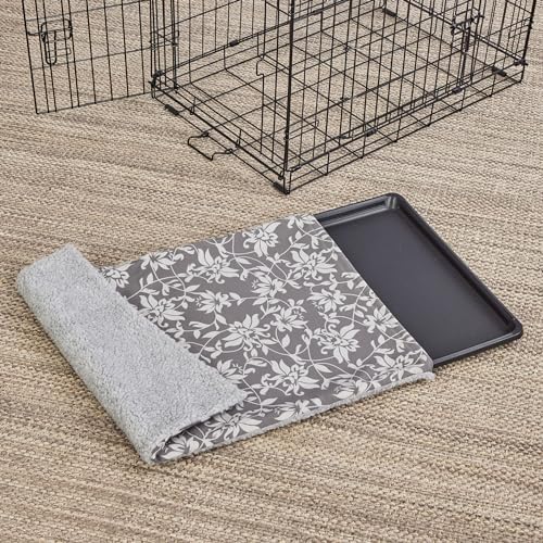 MidWest Homes for Pets Quiet Time Reversible Crate Pan Cover 24' Gray by MidWestHomesForPets