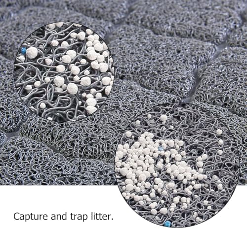 unipaws Cat Litter Trapping Mat, Litter Box Scatter Control Pad - Image 2