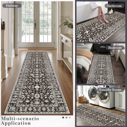 2x8 Runner Rug for Hallway, Washable Non Slip Kitchen Rugs - Image 4