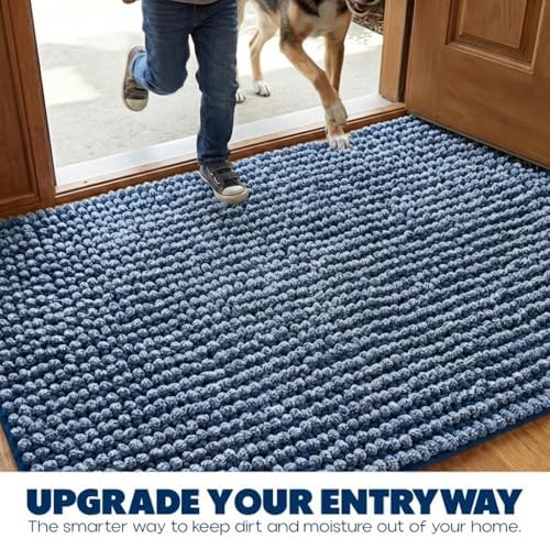 Muddy Mat® T.Max Dual Tone Indoor Dog Door Mat Slip Resistant Chenille Entryway - Image 6