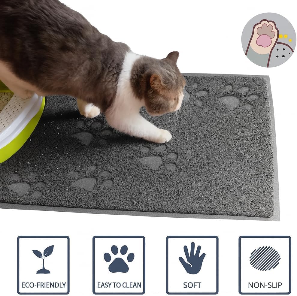 Bulk Buys Cat Litter Mat, Traps Litter, Soft Non-Slip Surface, 11.5 x 15.75 in - Image 2